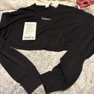 lululemon athletica Classic Black super Crop Top